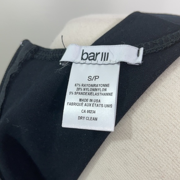 Macy’s BAR III Black & White Colorblocked Fit & Flare Dress - Picture 15 of 16